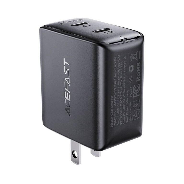 Củ sạc ACEFAST 2 cổng PD35W GaN (USB-C+USB-C) - A51