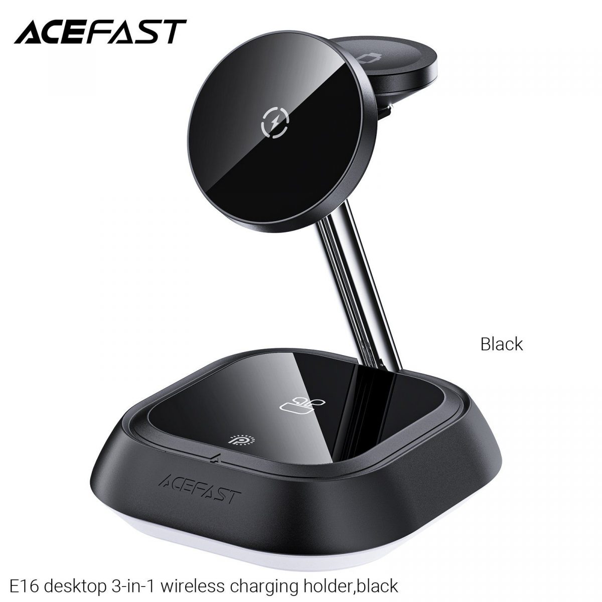 E16 Desktop 3-in-1 Wireless Charging Holder