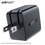 Củ sạc ACEFAST 2 cổng QC18W (USB-A+USB-A) (US) - A35