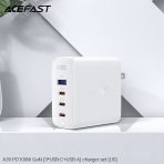 Bộ sạc ACEFAST PD100W GaN (3*USB-C+USB-A) (US) - A39