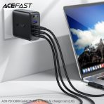 Bộ sạc ACEFAST PD100W GaN (3*USB-C+USB-A) (US) - A39