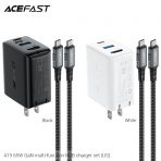 Bộ sạc ACEFAST GaN 65W cổng USB-C + USB-A + HUB (US) - A19